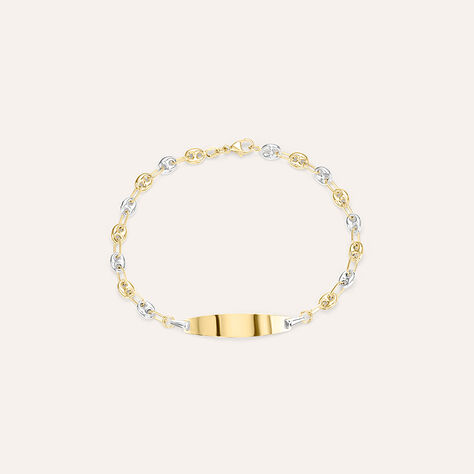 Bracciale Con Targhetta Religious Gold Oro Bicolore - Bracciali Bambino | Stroili