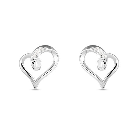 Orecchini Lobo Silver Shine Argento Rodiato Cubic Zirconia - Orecchini a Lobo Donna | Stroili