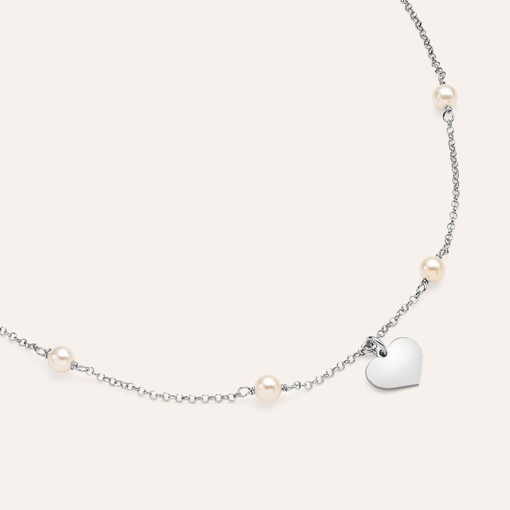 Bracciale Silver Pearls Argento Rodiato Perla sintentica - Bracciali con Incisione Donna | Stroili