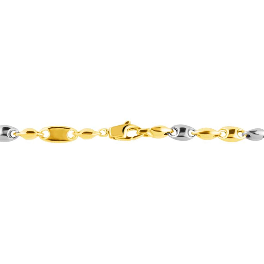 Bracciale Catena Oro Uomo Oro Bicolore - Bracciali Uomo | Stroili