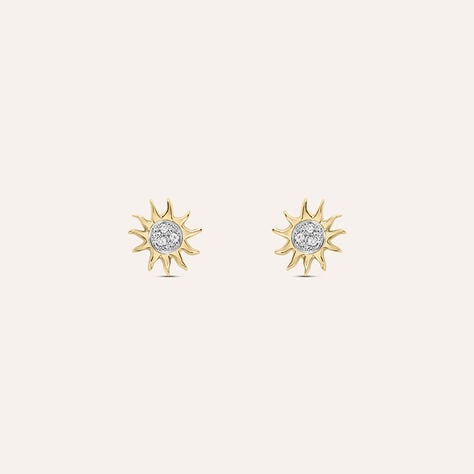 Orecchini Lobo Golden Dream Placcato Oro Giallo Cubic Zirconia - Orecchini a Lobo Donna | Stroili