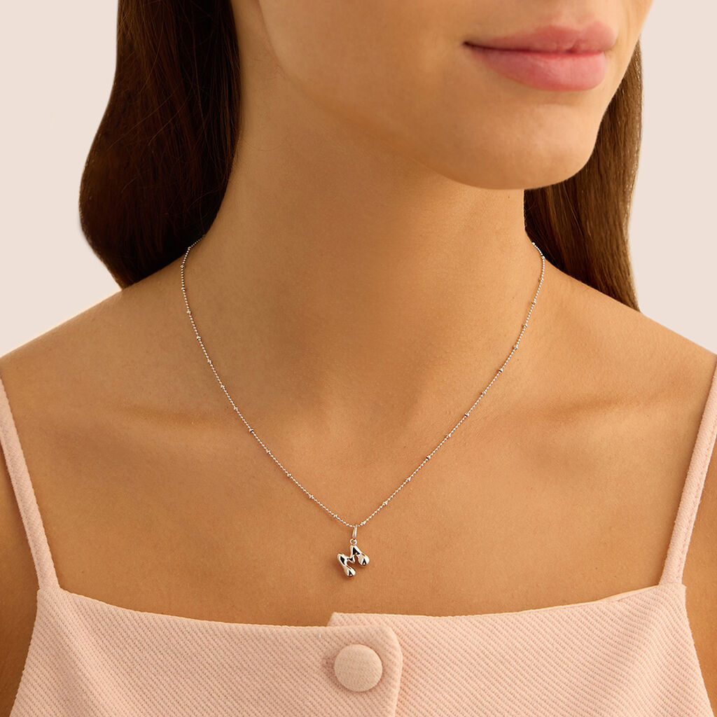 Pendente Love Beats Argento Rodiato