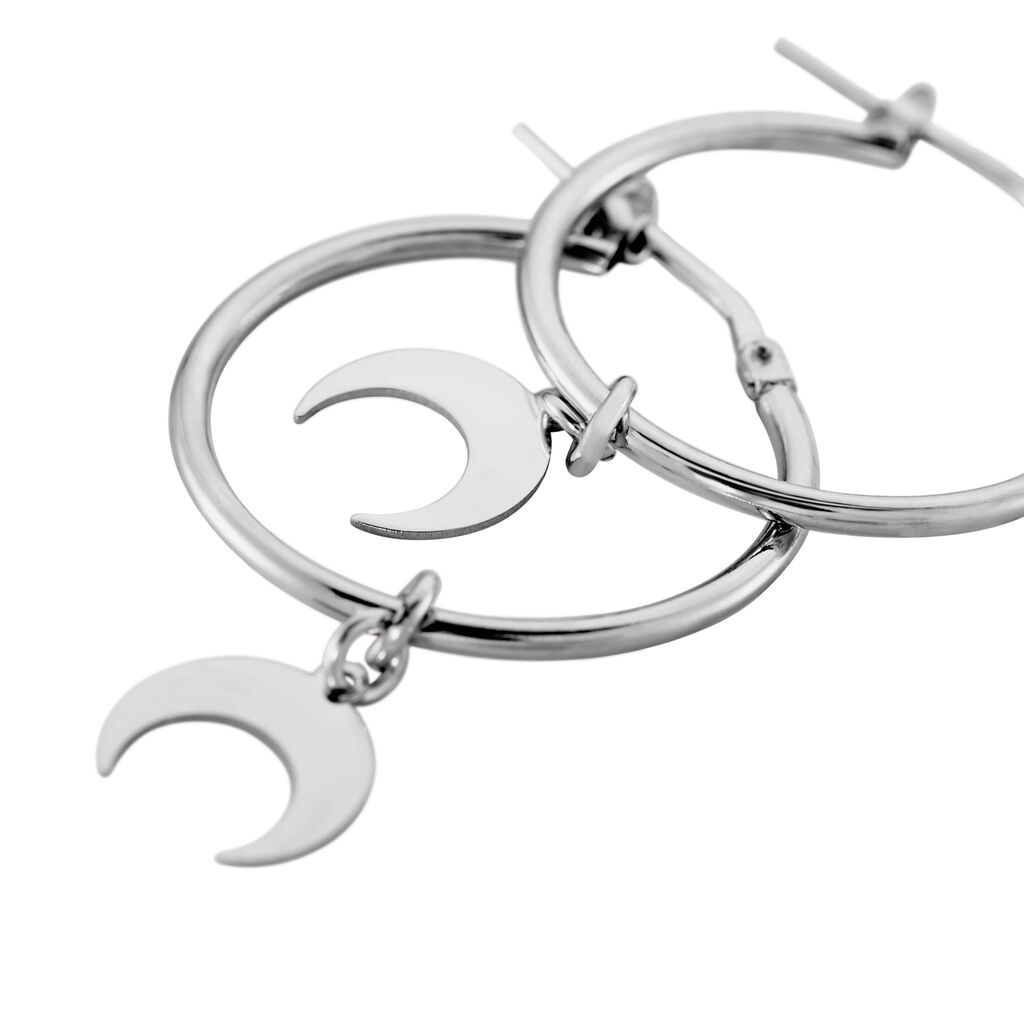 Orecchn A Cercho - Argento 925 E Pendente N Porcellana Grande Rett - Foto 7