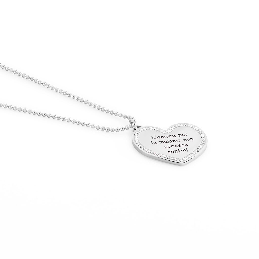 Collana Lady Message Acciaio Cristallo - Collane Donna | Stroili