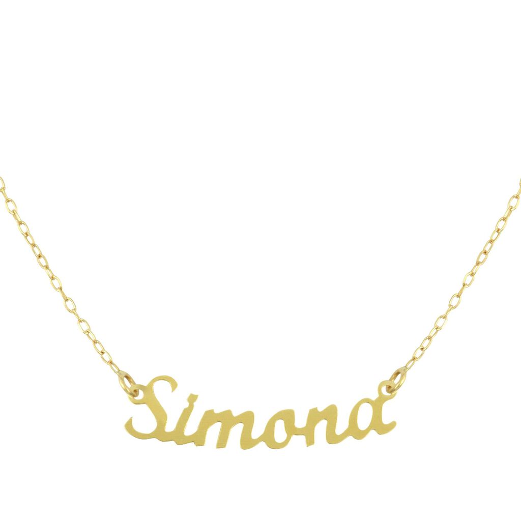 Collana Name Oro Giallo