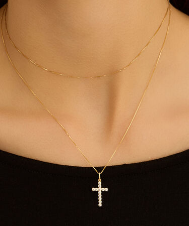 Pendente Holy Oro Giallo Cubic Zirconia