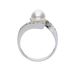 Elli DIAMONDS Orecchini In Argento 925 Con Perla D'Acqua Dolce E Diamante (0,03 Ct) - Regalo Di Lusso - 3