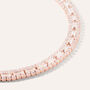 Bracciale Tennis Romantic Shine Metallo Rosa Cristallo