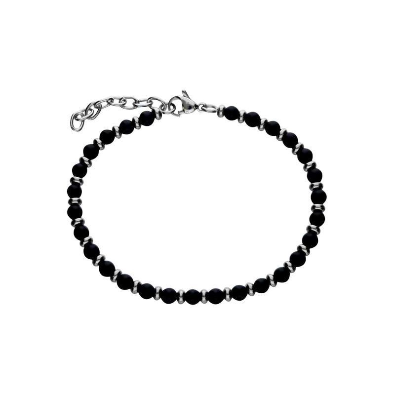 Bracciale Articolo Aggiuntivo Cassa Acciaio Onice - Bracciali Uomo | Stroili