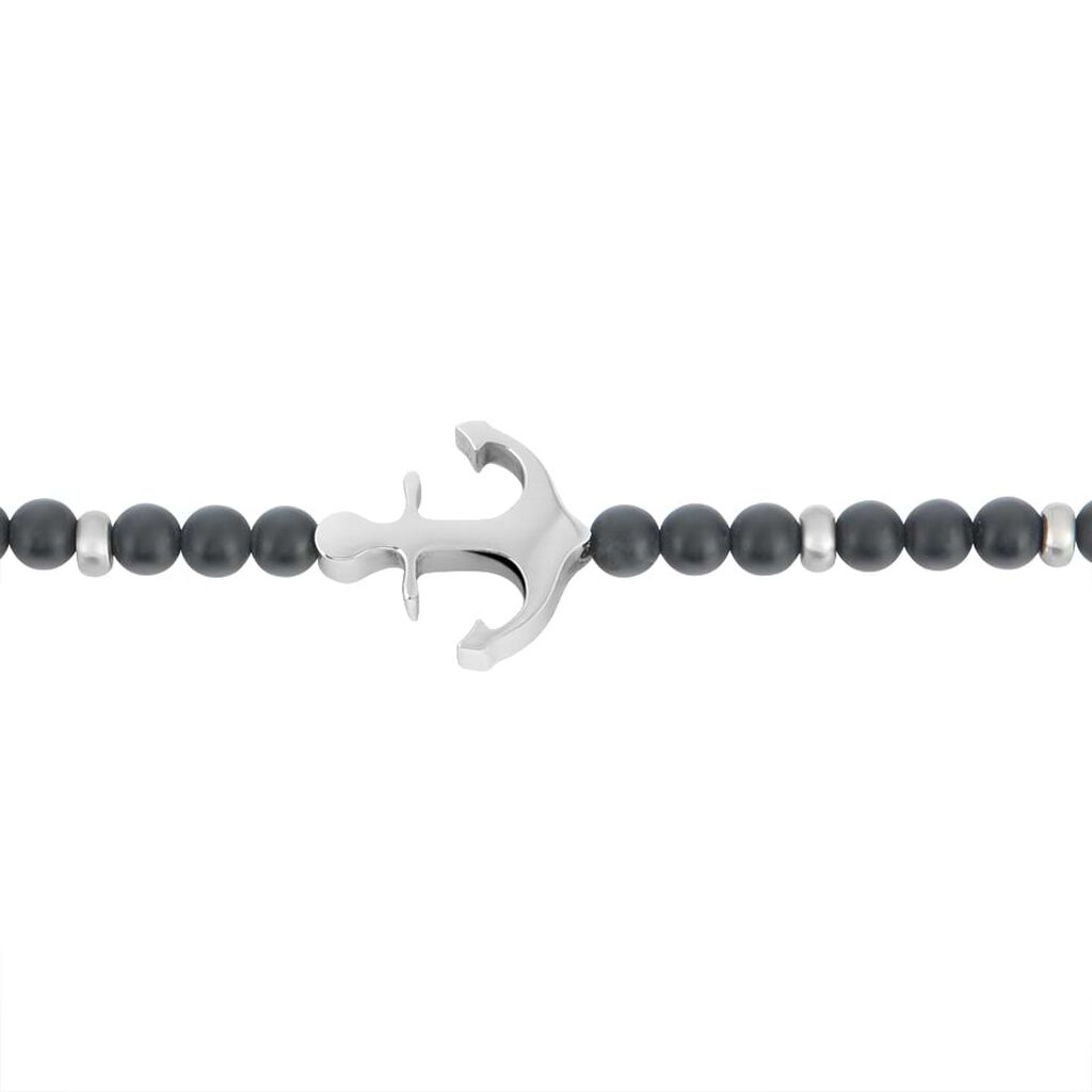 Bracciale Man Code Acciaio Onice - Bracciali Uomo | Stroili
