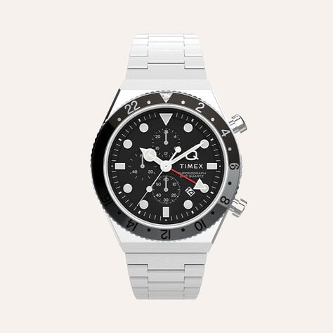 Orologio Al Quarzo Timex Q Timex Gmt Chronograph Tw2v69800 - Orologi con Datario Uomo | Stroili
