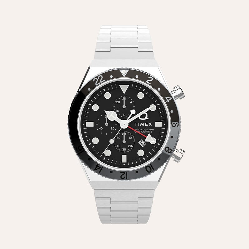 Orologio Al Quarzo Timex Q Timex Gmt Chronograph Tw2v69800 - Orologi con Datario Uomo | Stroili
