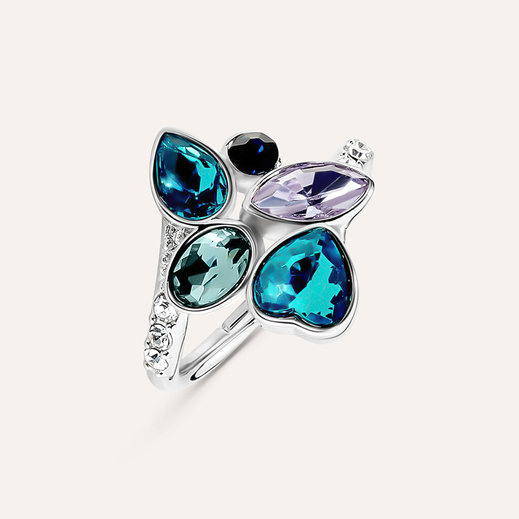 Anello Fantasia Violet Ottone Cristallo