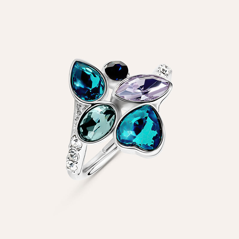 Anello Fantasia Violet Ottone Cristallo - Anelli con Pietre Donna | Stroili