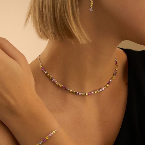 Collana Silver Rainbow Argento Rodiato Cubic Zirconia - Collane  | Stroili