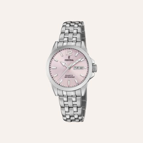 Orologio Al Quarzo Festina Acero Classico F20455/2 - Orologi con Datario Donna | Stroili