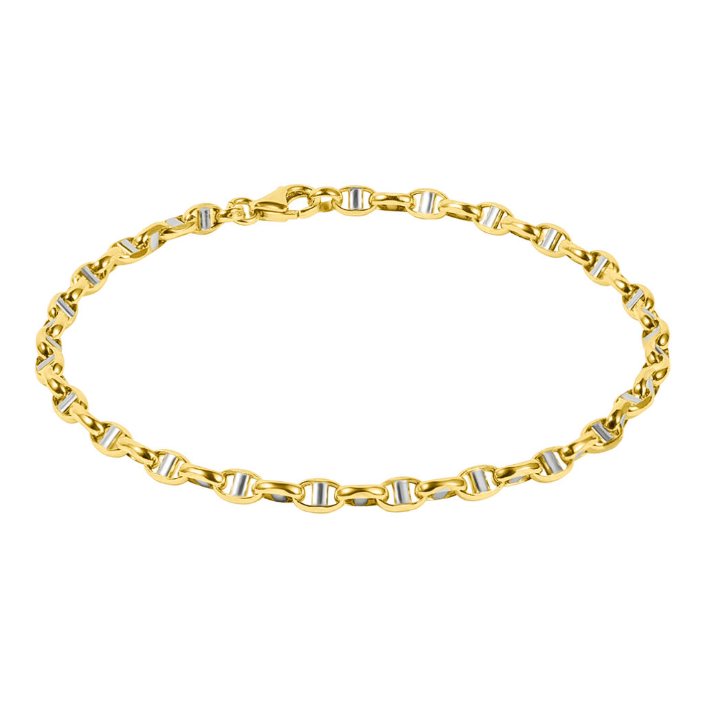 Bracciale Catena L'homme Or Oro Bicolore - Bracciali Uomo | Stroili