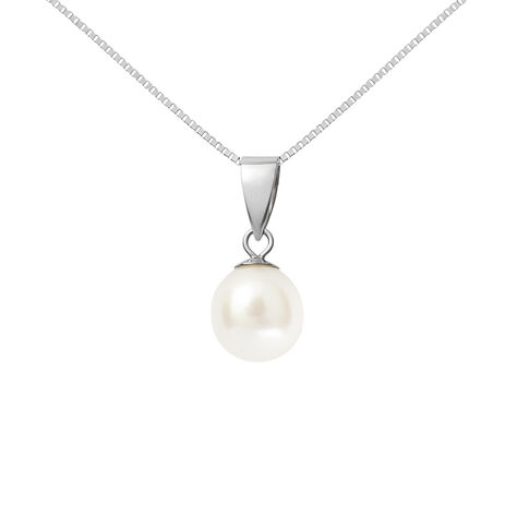 Collana Gabrielle Oro Bianco Perla D'Acqua Dolce - Collane Donna | Stroili