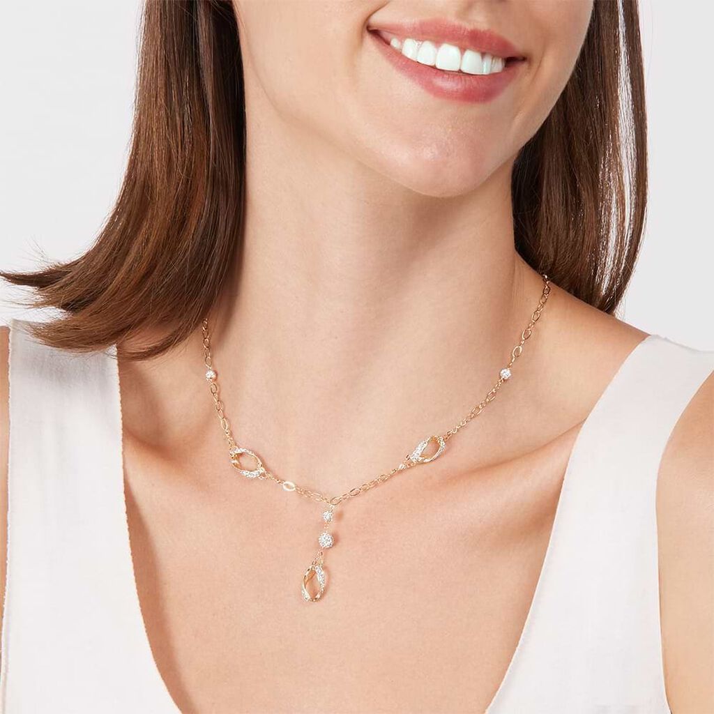 Collana Crystal Gold Oro Giallo Cristallo - Collane Donna | Stroili