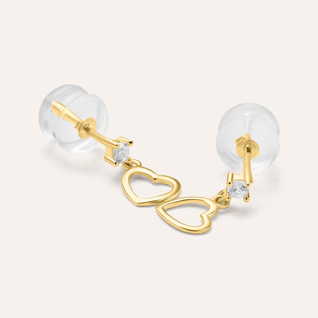 Orecchini Lobo Bon Ton Oro Giallo Cubic Zirconia - Orecchini a Lobo Donna | Stroili