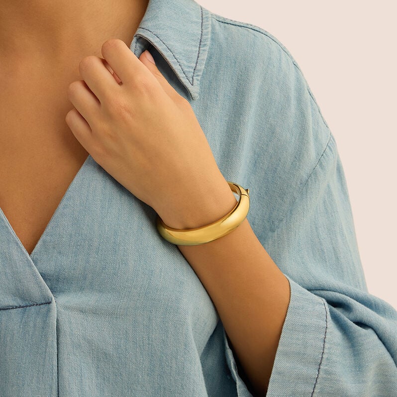Bangle Radiance Acciaio Dorato - Bracciali Rigidi Donna | Stroili
