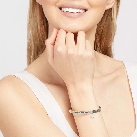 Bangle Lady Message Acciaio Cristallo - Bracciali Rigidi Donna | Stroili