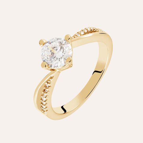 Anello Golden Dream Placcato Oro Giallo Cubic Zirconia - Anelli con Pietre Donna | Stroili