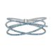 Bracciale bangle in metallo rodiato e cristalli - Bracciali Donna | Stroili