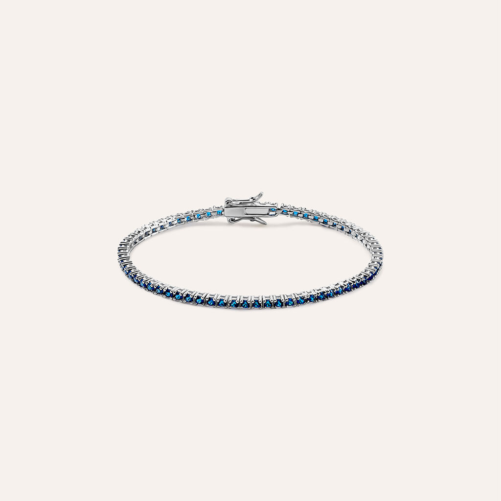 Bracciale Tennis Silver Rainbow Argento Rodiato Cubic Zirconia