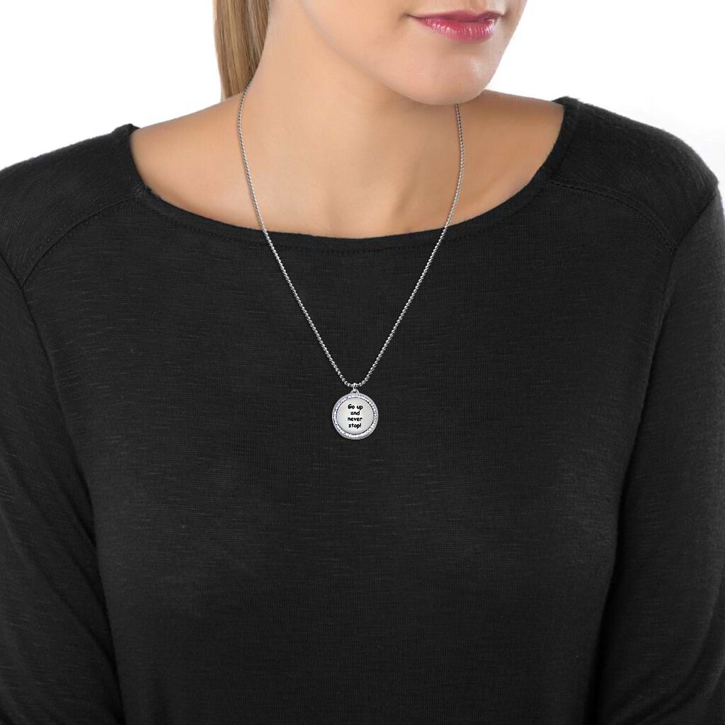 Collana in acciaio e strass Go up and never stop! - Collane Donna | Stroili