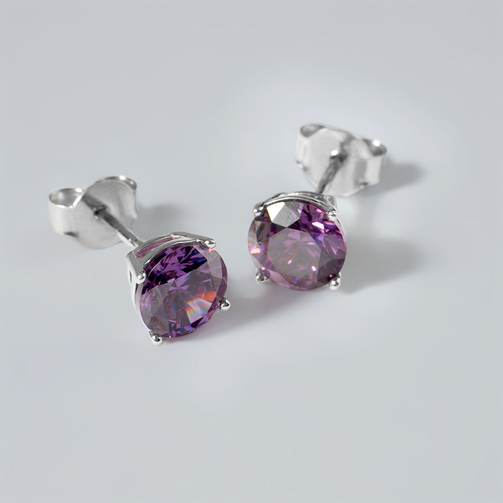 Orecchini Lobo Punto Luce Silver Rainbow Argento Rodiato Cubic Zirconia - Orecchini a Lobo Donna | Stroili