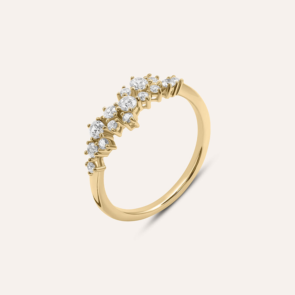 Anello Fantasia Golden Dream Placcato Oro Giallo Cubic Zirconia - Anelli Donna | Stroili