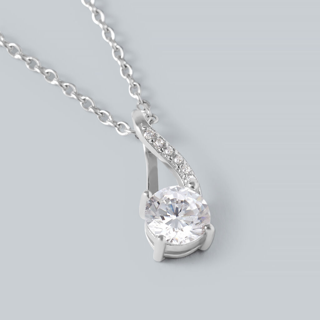 Collana Punto Luce Silver Elegance Argento Rodiato Cubic Zirconia - Collane Choker Donna | Stroili
