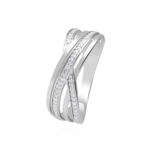 Anello in oro bianco con diamanti 0.13 ct - Anelli Donna | Stroili