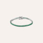 Bracciale Tennis Silver Rainbow Argento Rodiato Cubic Zirconia