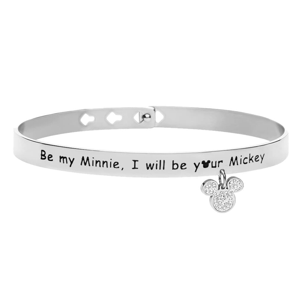 Bangle Lady Message Acciaio Disney e Cristalli - Bracciali Donna | Stroili