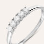 Anello Riviere Grace Oro Bianco Diamante