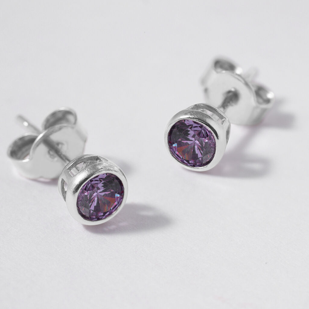 Orecchini Lobo Punto Luce Silver Rainbow Argento Rodiato Cubic Zirconia - Orecchini a Lobo Donna | Stroili