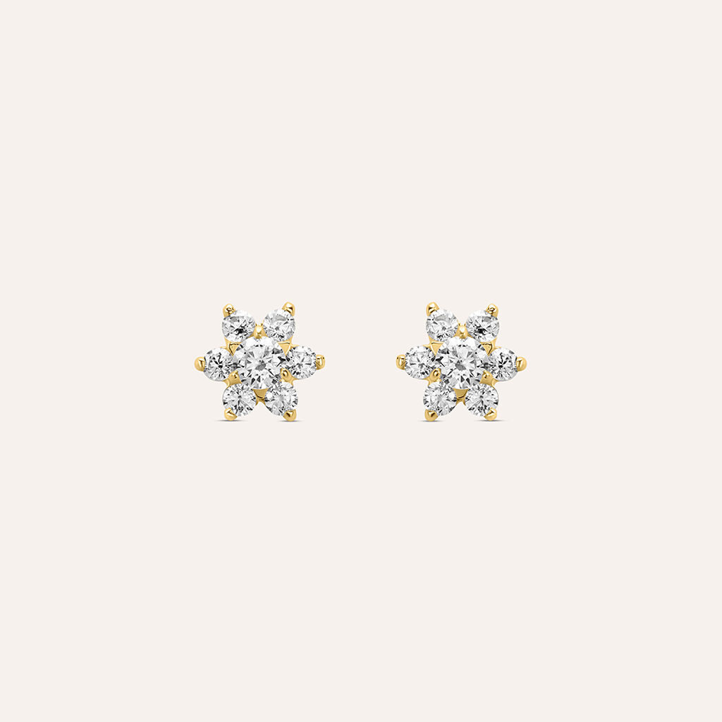 Orecchini Lobo Bon Ton Oro Giallo Cubic Zirconia - Gioielli Donna | Stroili