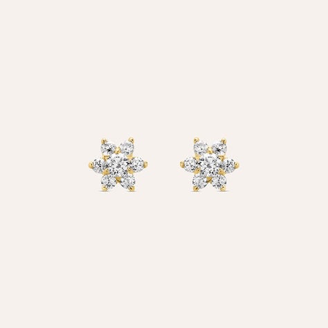 Orecchini Lobo Bon Ton Oro Giallo Cubic Zirconia - Gioielli Donna | Stroili