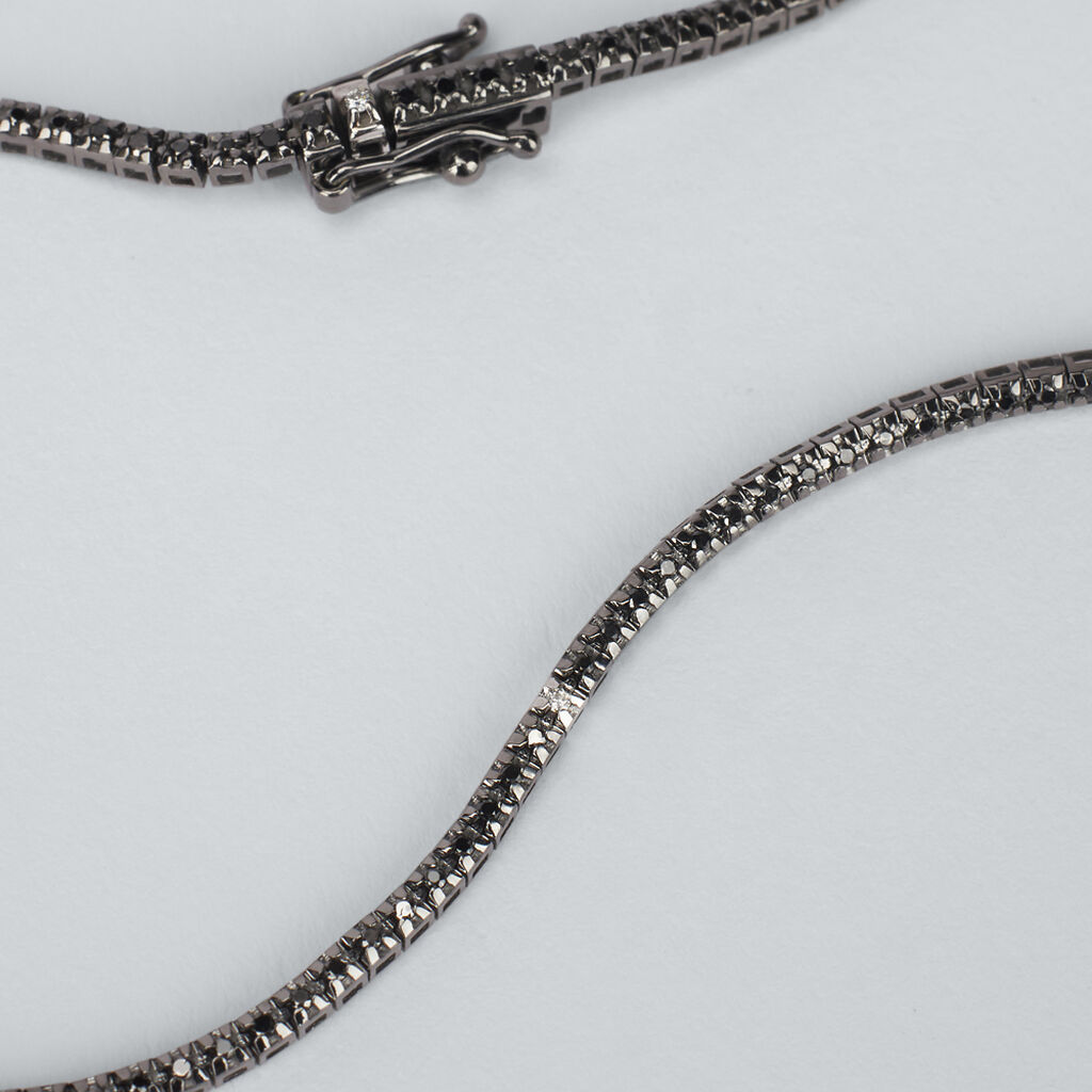 Bracciale Tennis L'homme Diamant Oro Bianco Diamante