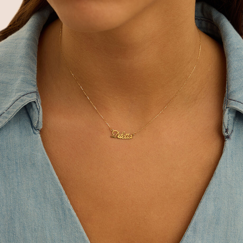 Collana Diletta Gold Names Oro Giallo