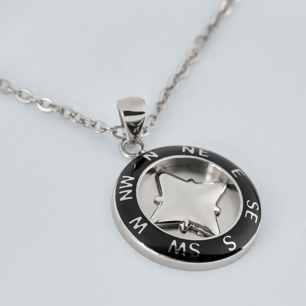 Collana Man Code Acciaio Bicolore Bianco / Nero - Collane Uomo | Stroili