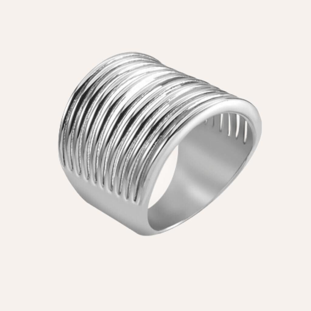 Anello Fascia Moonlight Acciaio