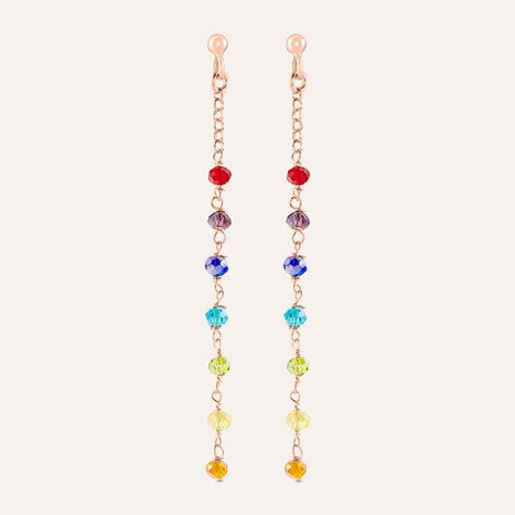 Orecchini Pendenti Silver Soul Argento Rosa Cristallo - Orecchini Pendenti Donna | Stroili