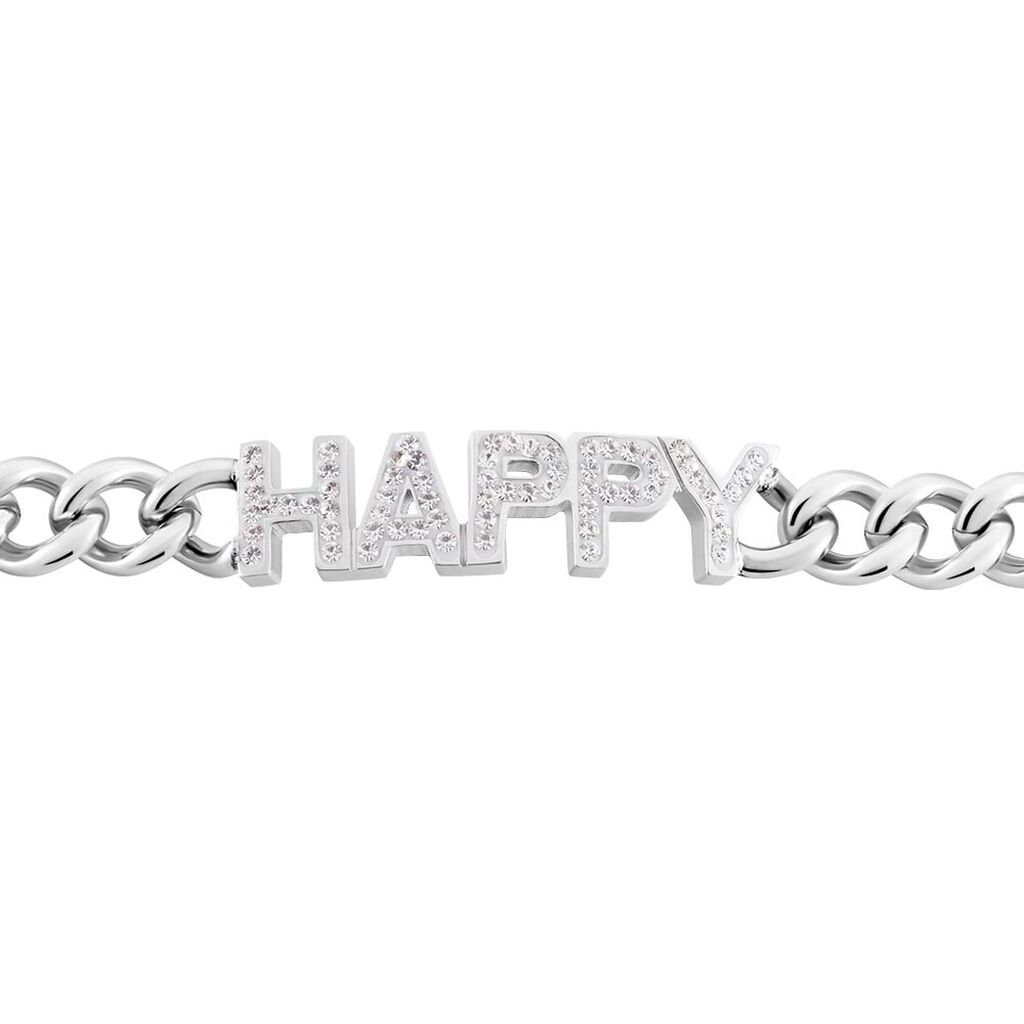 Bracciale Lady Message Acciaio Cristallo - Bracciali Donna | Stroili