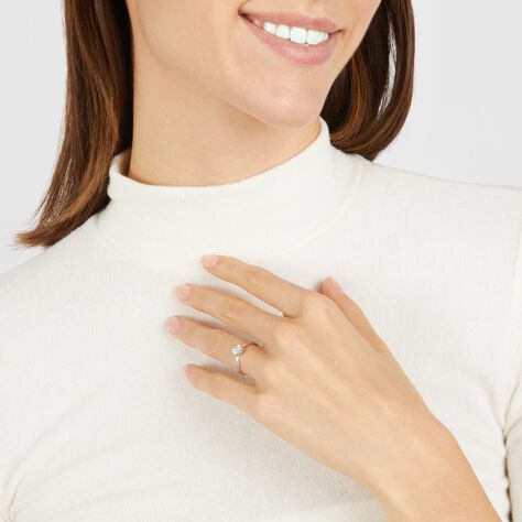 Anello Solitario Valentino Diamotion Oro Bianco Diamante - Anelli con Pietre Donna | Stroili