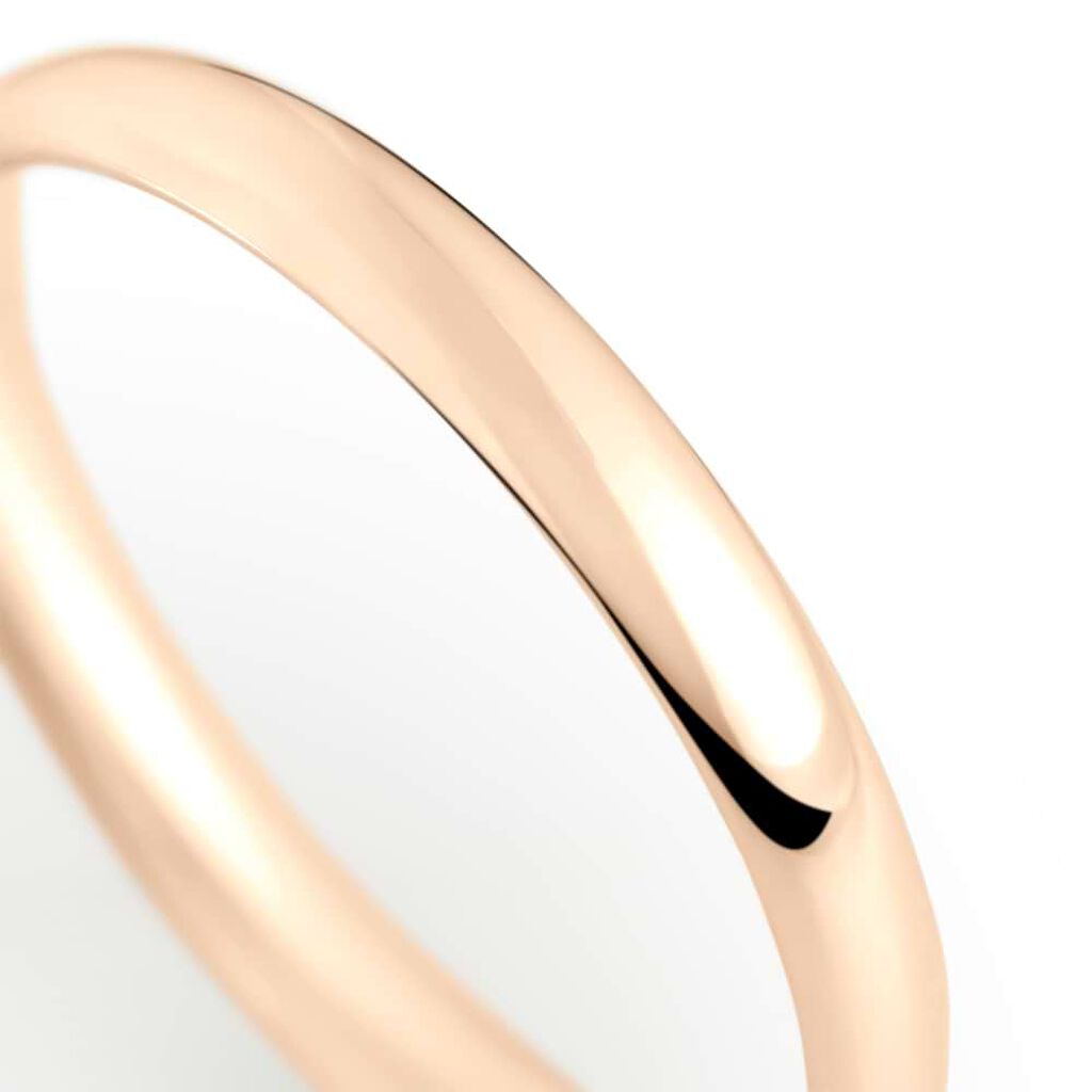 Fede Comoda Leggera 2.5 mm Oro Rosa