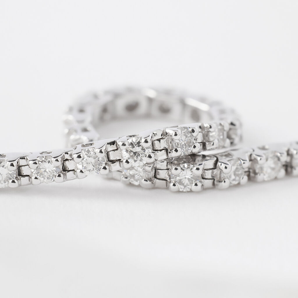 Bracciale Tennis Grace Oro Bianco Diamante - Bracciali Tennis Donna | Stroili