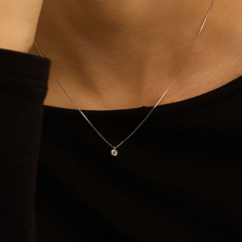 Collana Punto Luce Firmamenti Oro Bianco Diamante - Collane Punto Luce Donna | Stroili